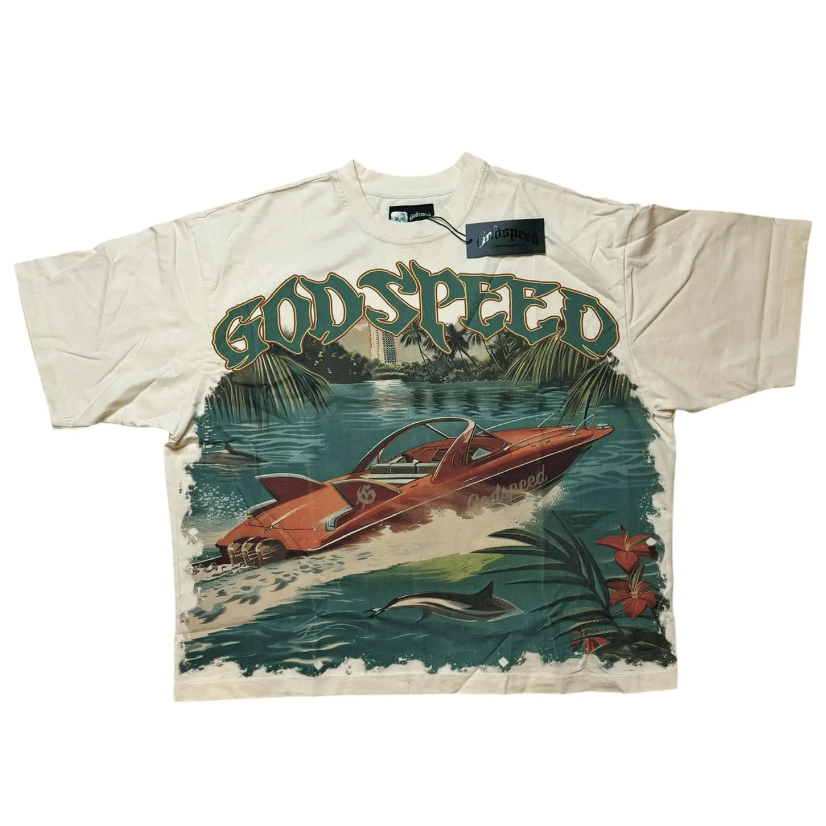 Godspeed X Art Basel Boat Cream Tee – A Sneaker City