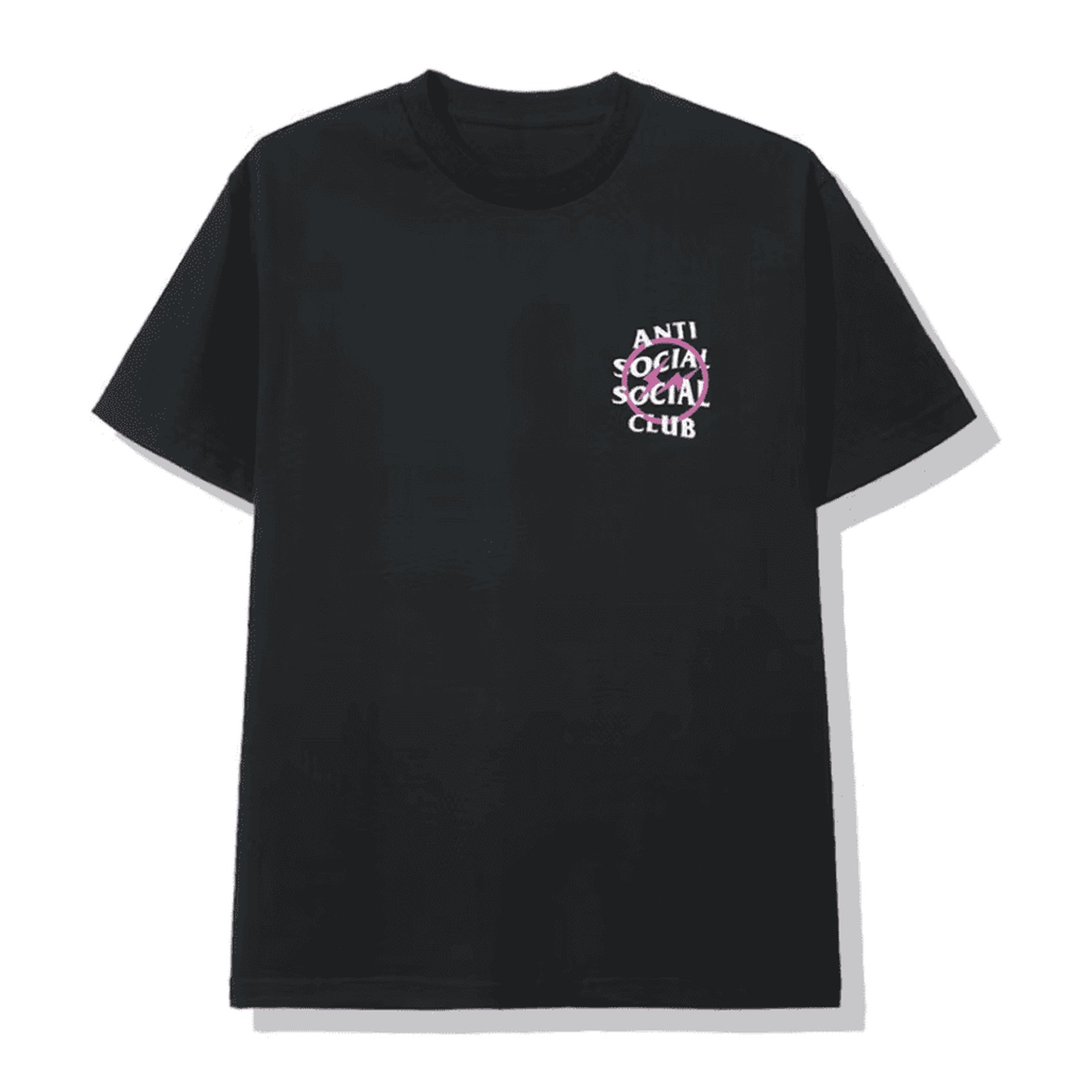 Fragment Design × ASSC yellowbolt pink ASSC x Fragment Design 'Pink Bolt Black' Tee – A Sneaker City