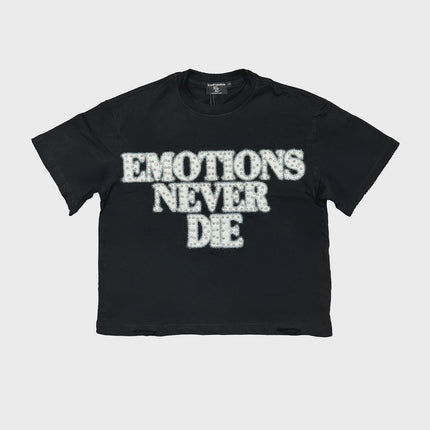 Mixed Emotion 'End Rhinestone Tee' (Black)