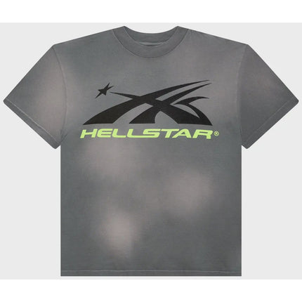 Hellstar Sports Gel Logo 'Grey/Neon' T-shirt