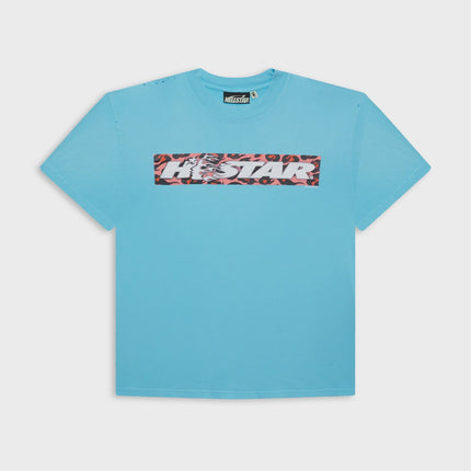 Hellstar Box Logo T-Shirt 'Blue'