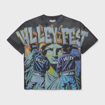 Vale Forever Bling Graffiti Tee 'Black Wash'
