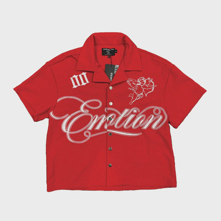 Mixed emotions Signature Button Up 'Red'