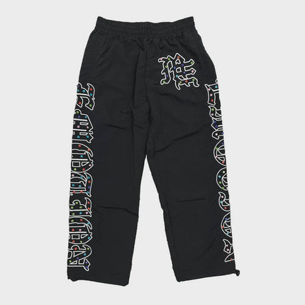 Mixed Emotion 'Me' Rhinestone Nylon Pants