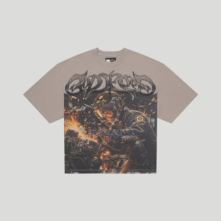 Godspeed Steel Sharpens Steel T-Shirt 'Bone'