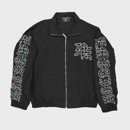 Mixed Emotion 'Me' Rhinestone Nylon Jacket