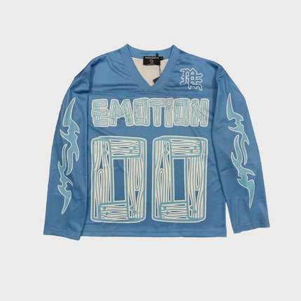 Mixed Emotion OVERSIZED Blue “Lightning” Jersey