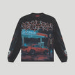 Godspeed 'Pitstop' L/S T-shirt (Black Wash)