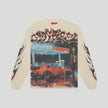 Godspeed 'Pitstop' L/S T-shirt (Bone)