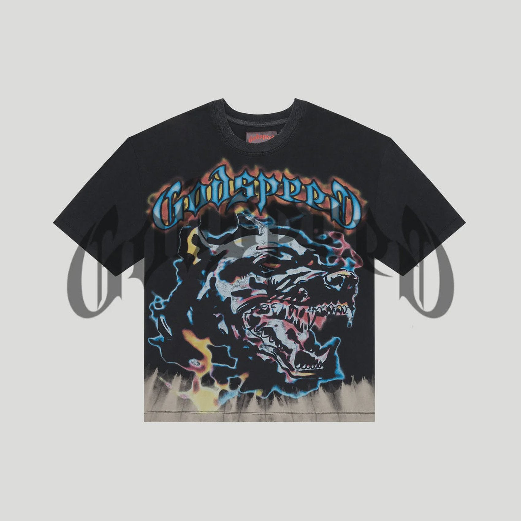 Godspeed Off The Leash T-shirt 'Black Wash'