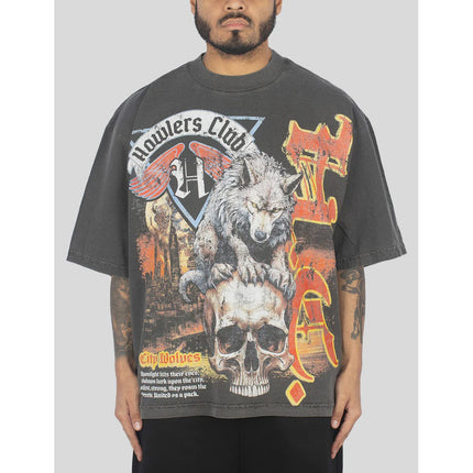 Howlers Club City Wolves T-Shirt 'Charcoal'
