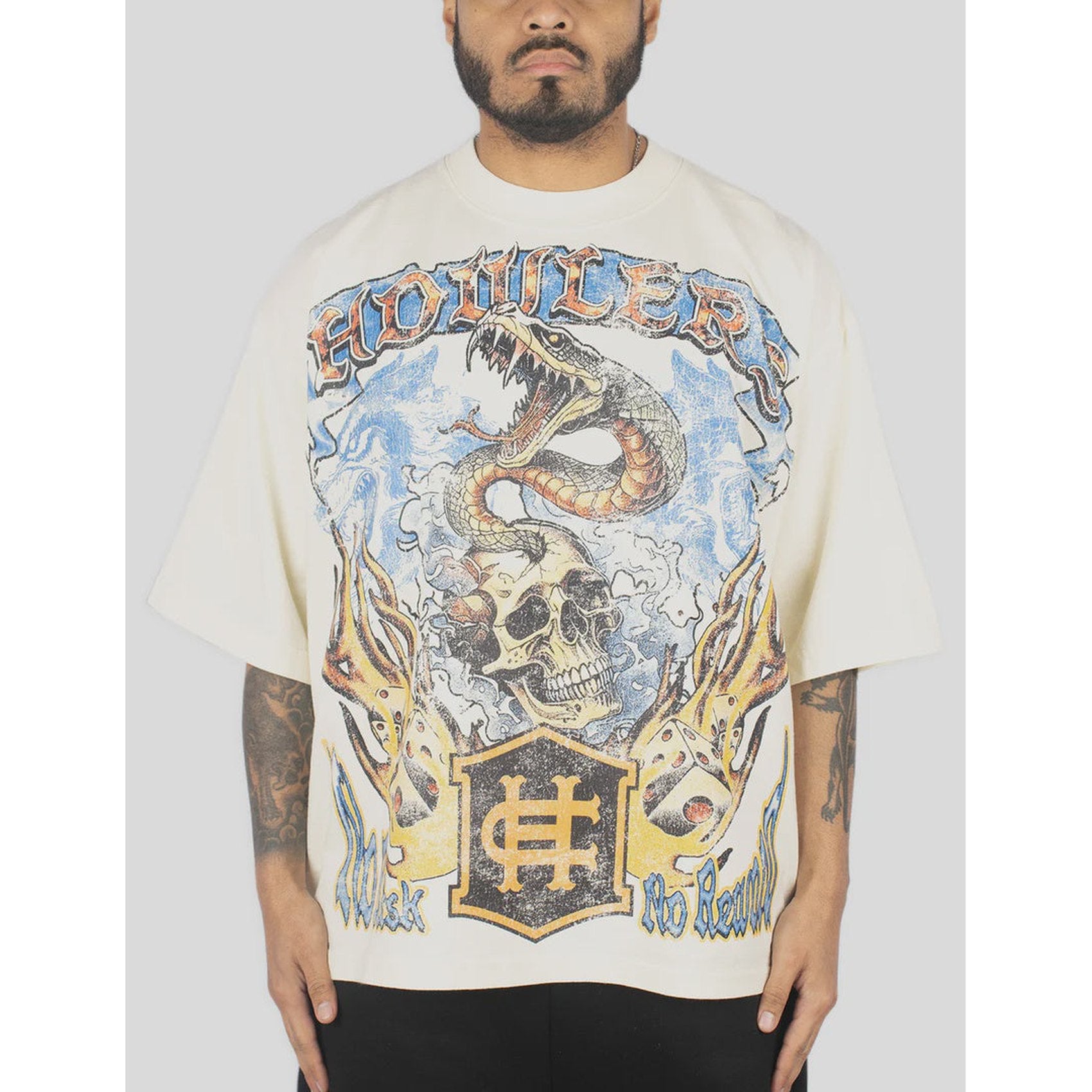 Howlers Club Dice Roller Ivory T- Shirt