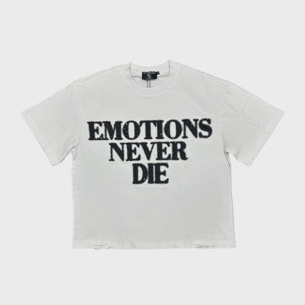 Mixed Emotion 'End Rhinestone Tee' (White)