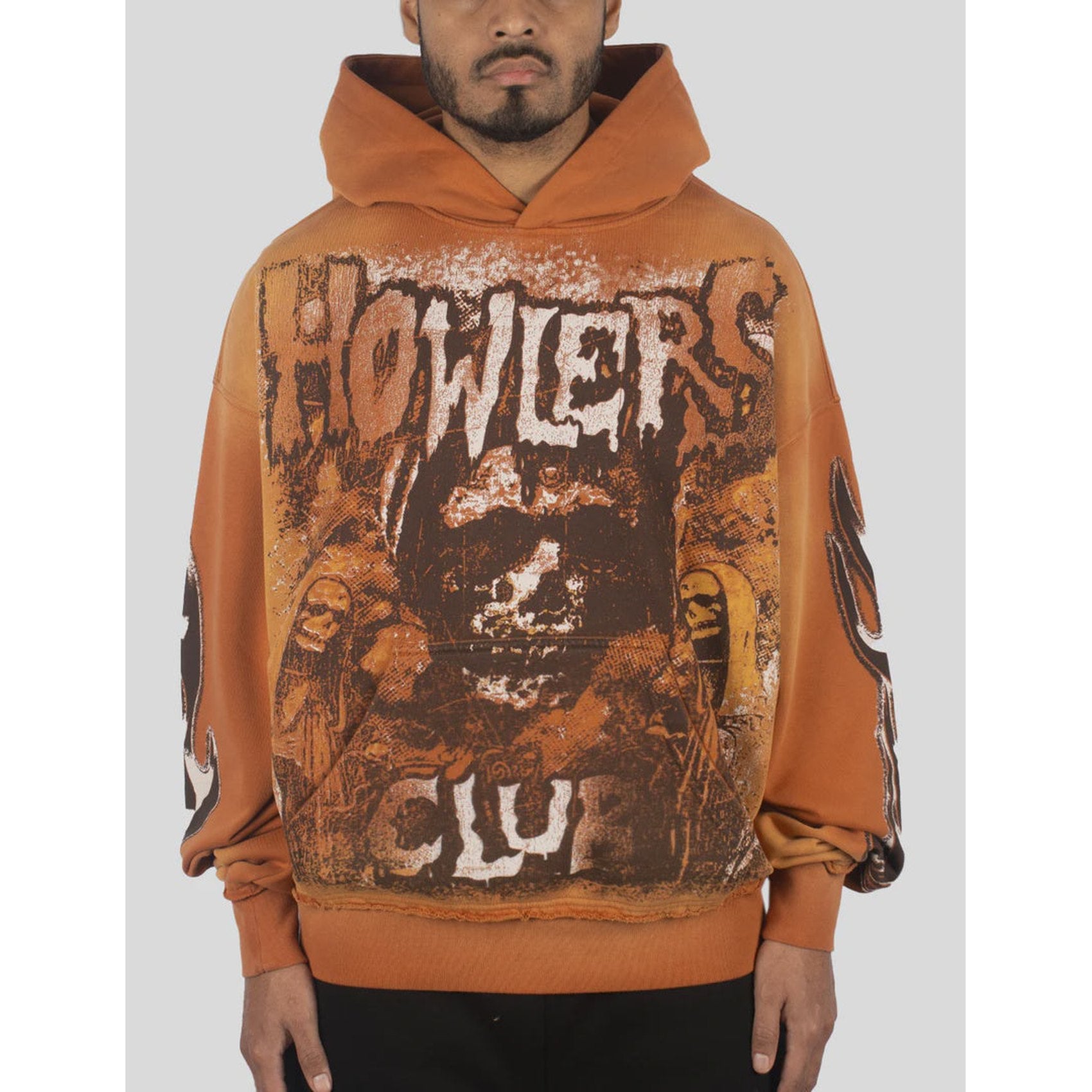 Howlers Club Ghoul Tour Hoodie 'Burnt Orange'