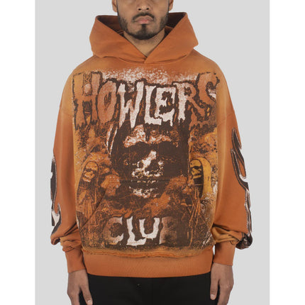 Howlers Club Ghoul Tour Hoodie 'Burnt Orange'