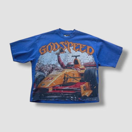Godspeed F1 Finishline Blue Wash T-Shirt