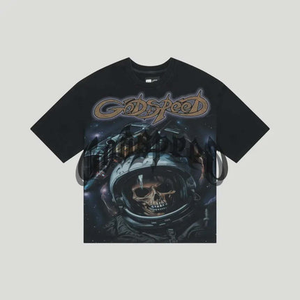 Godspeed Space Traveler Tee Black Wash