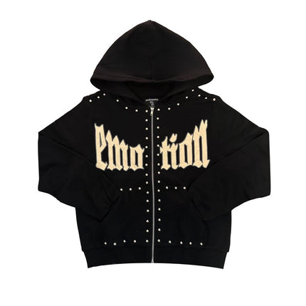 Mixed Emotions Black Sweat Suit Set 'Crown'