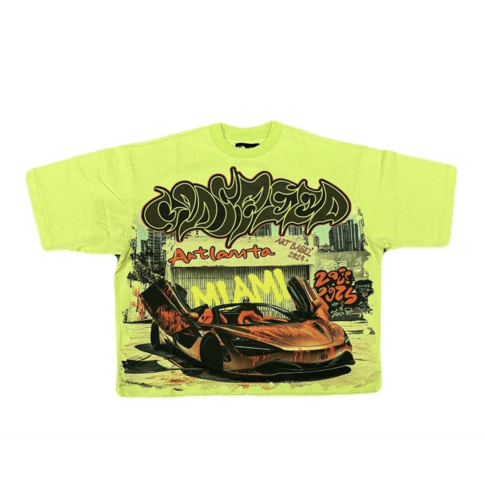 Godspeed X Art Basel Artlanta Shirt Slime Green