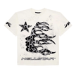 Hellstar Thorn Glitter  T-Shirt Dirty Color White