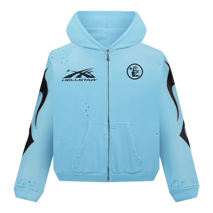 Hellstar Studios Zip Hoodie Blue