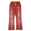 HellStar Red Sweatpants 'Studio Records'