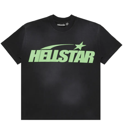 Hellstar Gel Sport Logo T-shirt 'Neon Green/Black'