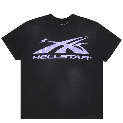 Hellstar Gel Sport Logo T-shirt 'Purple/Black'