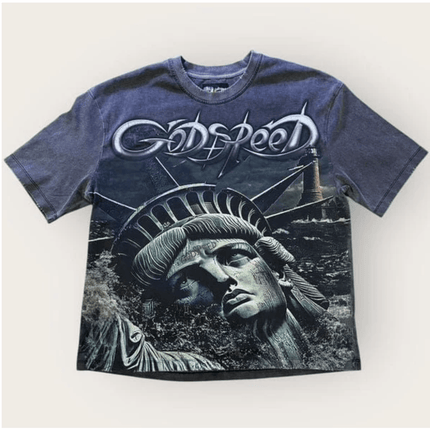 Godspeed Sunken Liberty 2 T-shirt Grey Wash