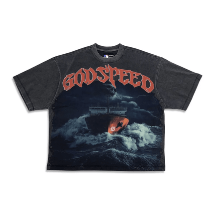 Godspeed Sailing T-Shirt 'Grey Wash'