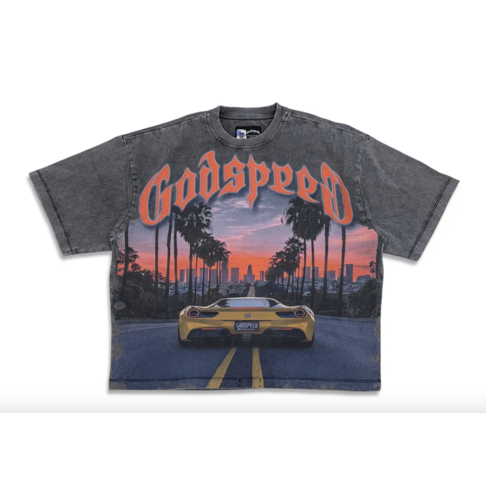Godspeed Sunset BLVD T-shirt Grey Wash