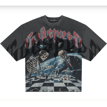Godspeed 'Checkmate' T-Shirt Grey Wash