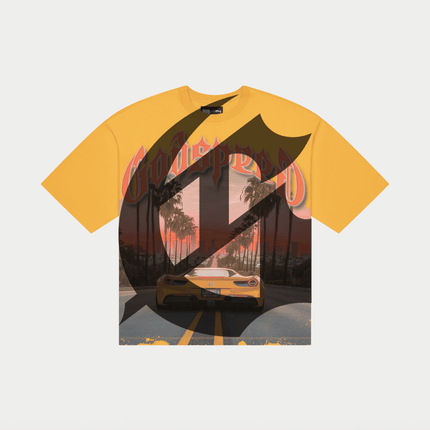 Godspeed Sunset BLVD T-shirt Yellow