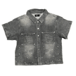 Mixed Emotion 'Paisley' Denim Black Shirt