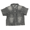 Mixed Emotion 'Paisley' Denim Black Shirt