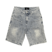 Mixed Emotion 'Paisley' Denim Blue Shorts