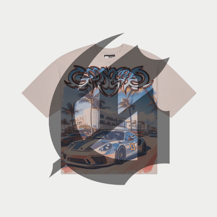 Godspeed Car meet Miami T-Shirt Stone Wash