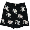 Mixed Emotions Rhinestone Logo Shorts  'Black'