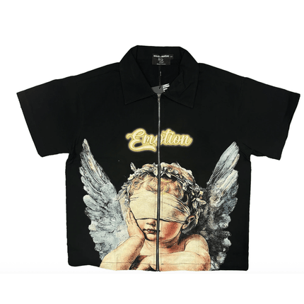 Mixed Emotion 'Blinded Zip Up Shirt'