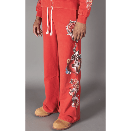 Politics Sweatpants 'Joron' (Jujube Red-509)