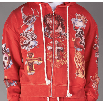 Politics Hoodie 'Nivin' (Jujube Red-339)