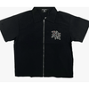 Mixed Emotion 'Me Rhinestone Nylon Zip Up Shirt'