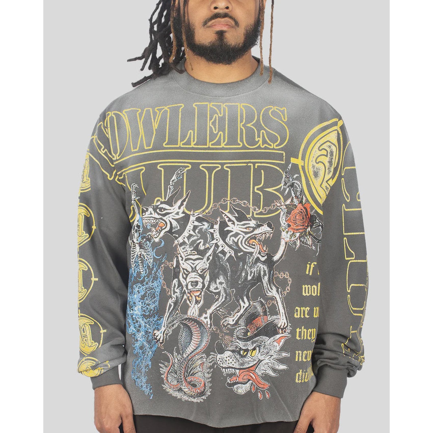 Howlers Club Enemy Lines  L/S 'Grey Sun Fade'