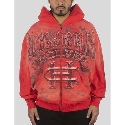 Howlers Club Wolves Club Hoodie 'Red'
