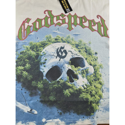 Godspeed 'Skull Island2' White Tee