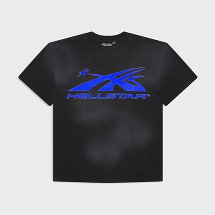 Hellstar Gel Sport Logo T-Shirt 'Black/Blue'
