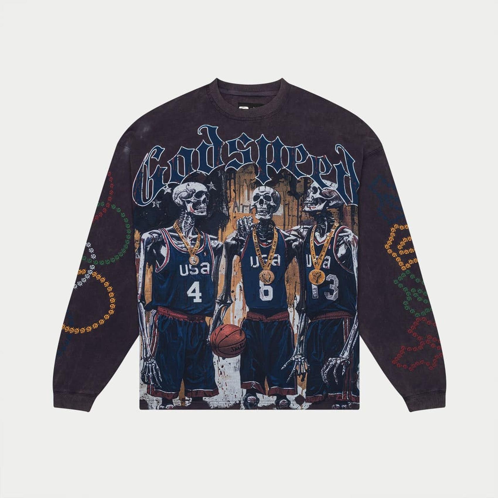Godspeed DreamTeam '24 LS T-Shirt Vintage Navy