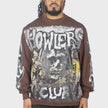 Howlers Club Ghoul Tour L/S Tee Brown