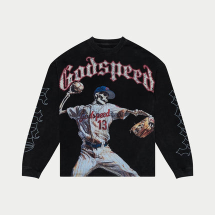Godspeed Strike Out LS T-Shirt 'Black wash'